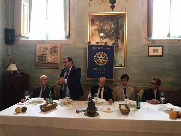 L’Avv. Luigi Maione al Rotary Club Crema |Agazzi Antonio