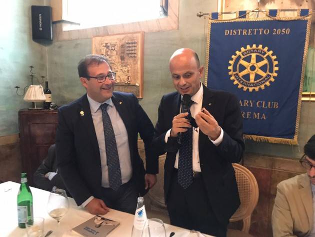 L’Avv. Luigi Maione al Rotary Club Crema |Agazzi Antonio