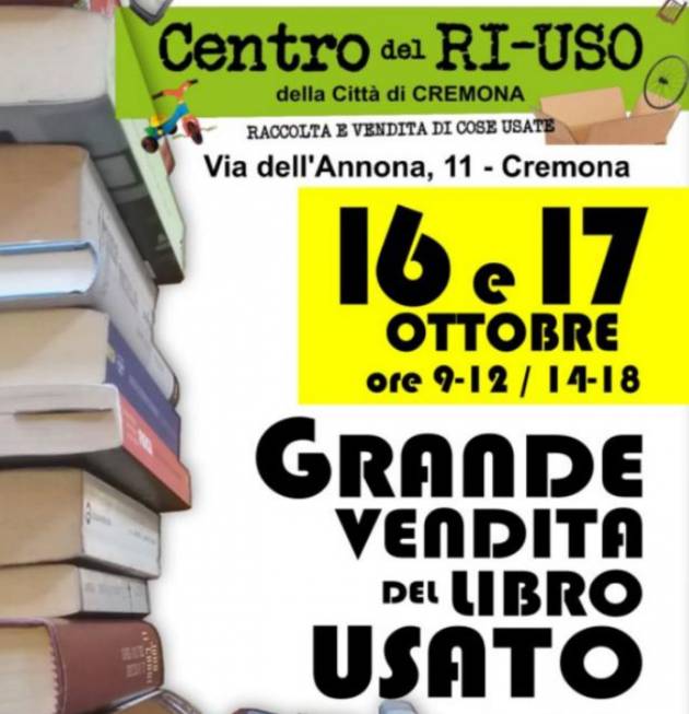 Emmaus Grande vendita del libro usato al Centro del Riuso di Cremona