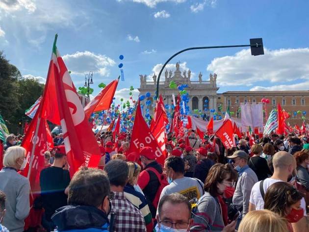 La telefonata con Pedretti (Cgil CR) dalla manifestazione antifascista di Roma 
