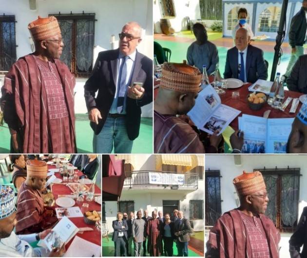 Con l'Ambasciatore della Repubblica Federale di Nigeria in Italia| Franco Bordo