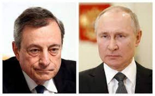 Colloquio telefonico tra Draghi e Putin