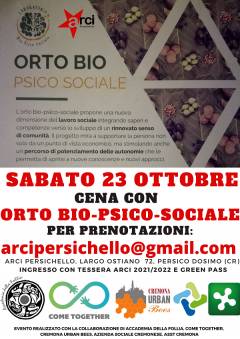 Eventi di fine Ottobre ad Arci Persichello (Cremona)