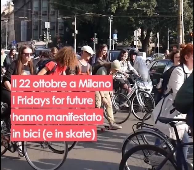 Ohga Bike Strike: i Fridays For Future scioperano a pochi giorni dalla Cop26