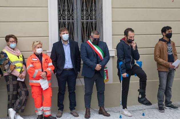 Inaugurazione Targa per vittime Covid-19 di Soresina