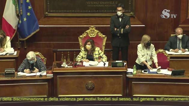 Ddl Zan: Senato approva tagliola con 154 sì, 131 contrari Chi sono i franchi tiratori?