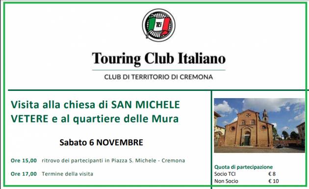 (CR) Sabato 6 novembre visita Chiesa di San Michele 