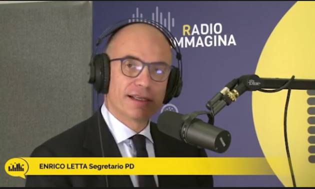 Ddl Zan, Letta, parlando a Radio Immagina, ha chiuso con Italia Viva.
