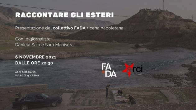 RACCONTARE GLI ESTERI - evento culturale Arci Ombriano sabato 6 novembre