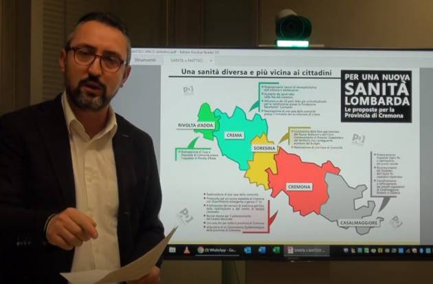 Matteo Piloni (PD) UNA SANITA' DIVERSA E SUL TERRITORIO (Video)