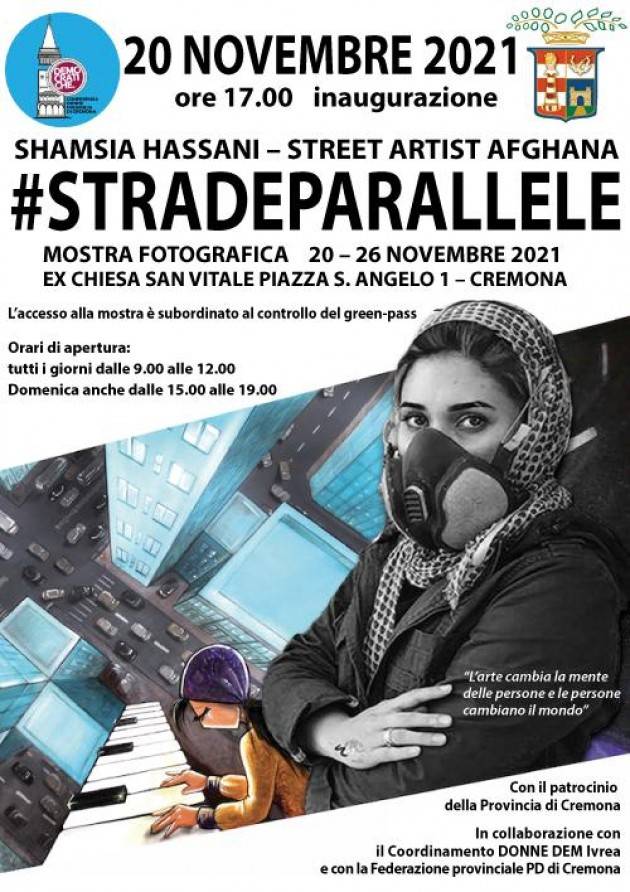 (CR) Mostra   #STRADEPARALLELE SHAMSIA HASSANI - #STREETARTISTAFGHANA