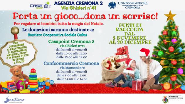 PORTA UN GIOCO...DONA UN SORRISO | Casapoint (CR)