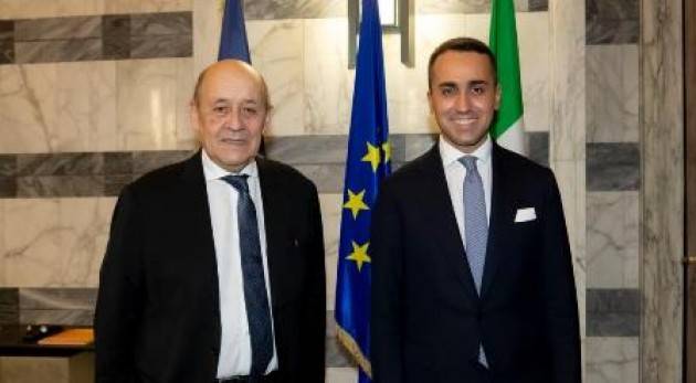 Di Maio incontra Le Drian