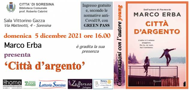 Soresina In biblioteca Conversazioni con l’autore young domenica 5 dicembre