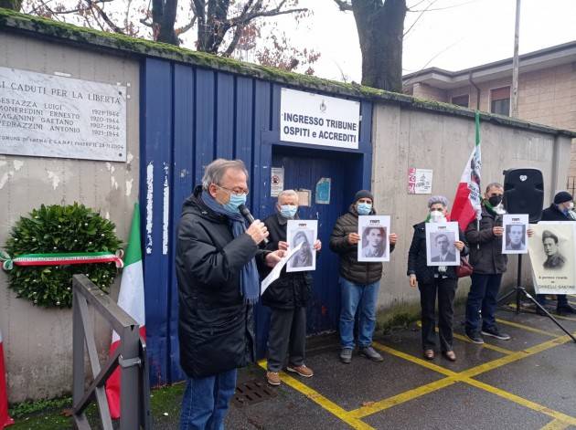 Stadio Voltini Crema Ricordati  Stamane, domenica 28 c.m. i 4 martiri partigiani
