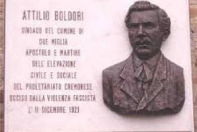 Cremona Attilio Boldori,socialista, sarà ricordato nel 100° del mortale agguato fascista