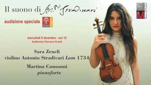 MDV AUDIZIONE SPECIALE SARA ZENELI suona il violino Antonio Stradivari Lam 1734