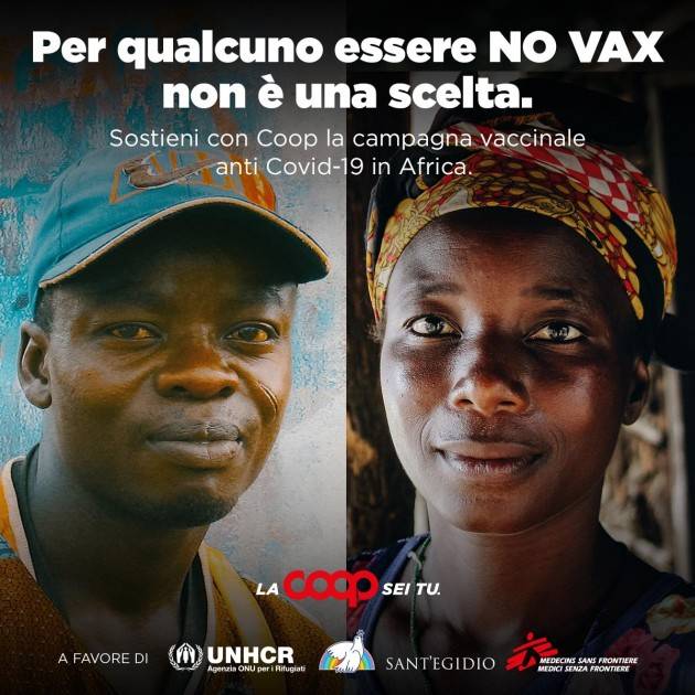 CR Pianeta Migranti. La Coop lancia campagna ‘Vaccinazioni Covid-19 in Africa’ 