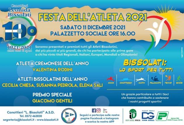 Canottieri Bissolati  Festa dell'Atleta 2021