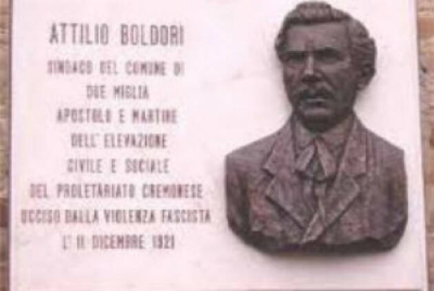 Sabato 11 dicembre ricordo di Attilio Boldori a Palazzo Comunale