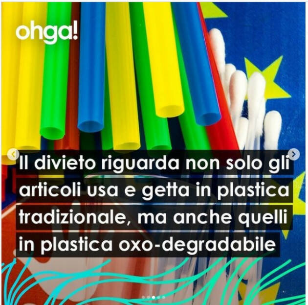 Ohga  Dal 14 gennaio 2022 diremo addio alla plastica monouso