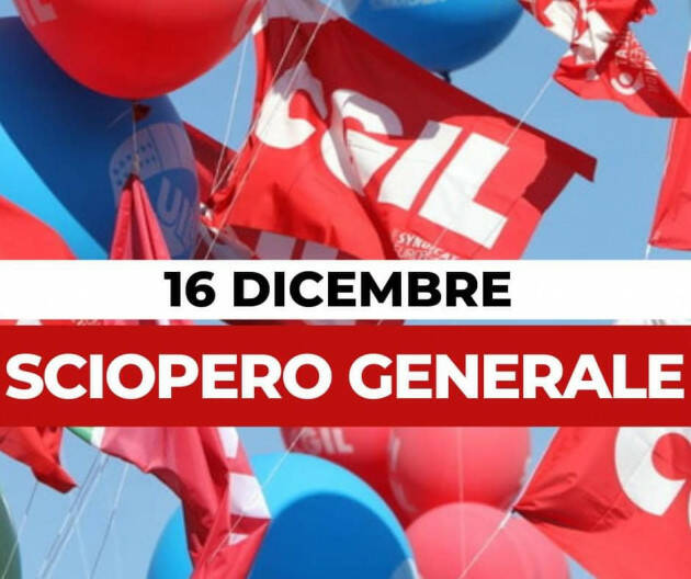 Cremona Le ragioni dello sciopero del 16 dicembre | Pedretti (Cgil), Soncini (Uil)