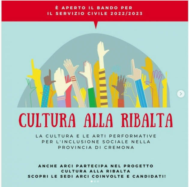 ARCI CREMONA È USCITO IL BANDO DI SERVIZIO CIVILE 2022