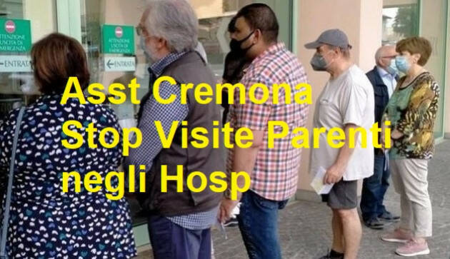 ASST DI CREMONA | DA LUNEDI 10 gen. SOSPESE LE VISITE AI DEGENTI