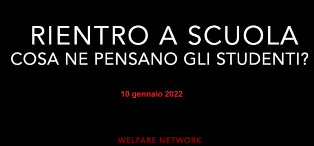 Variante 'Omicron’ Rientro a scuola:10 gennaio 2022 Il parere degli studenti