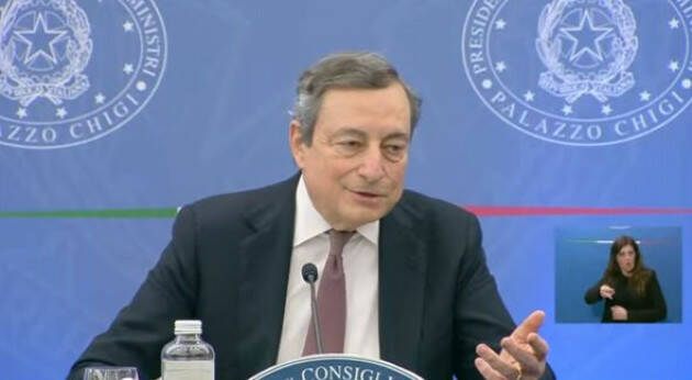 Draghi: Prudenza, fiducia, unità e vaccinazione