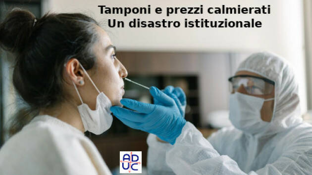 Tamponi e prezzi calmierati  Un disastro istituzionale