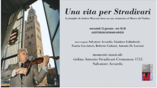 Cremona MdV Il Maestro Accardo ricorda amorevolmente Andrea Mosconi e suona per lui