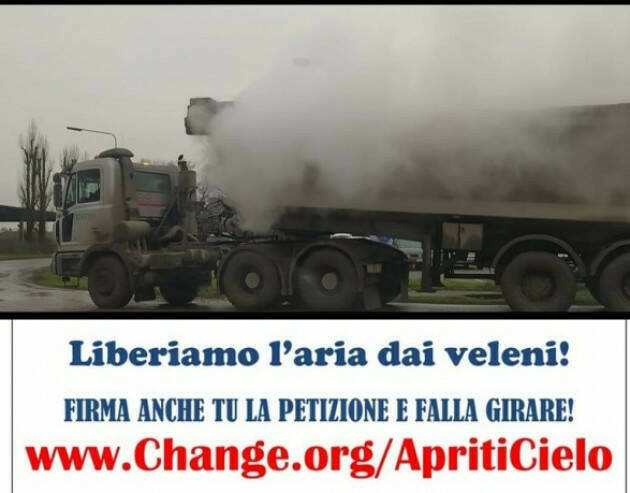 Firma Petizione APRITI CIELO! Ripuliamo la nostra aria
