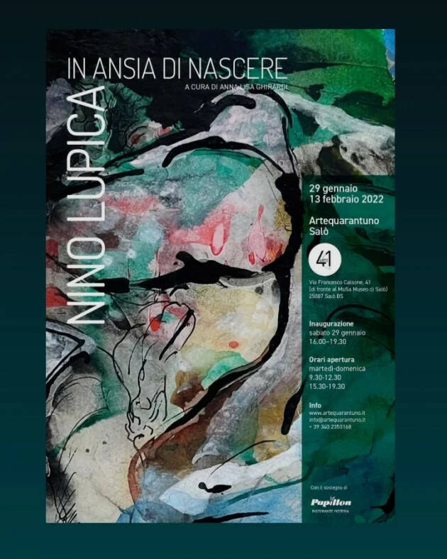 In ansia di nascere. Nino Lupica in mostra ad Arte 41 a Salò fino al 13 febbraio