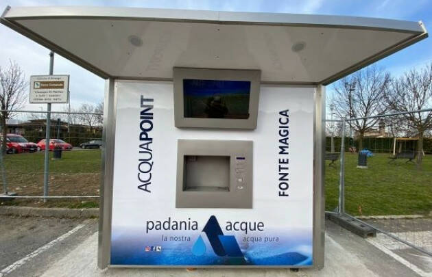 Padania Acque : È attiva ‘Fonte Magica’, la casa dell’acqua installata a Ricengo