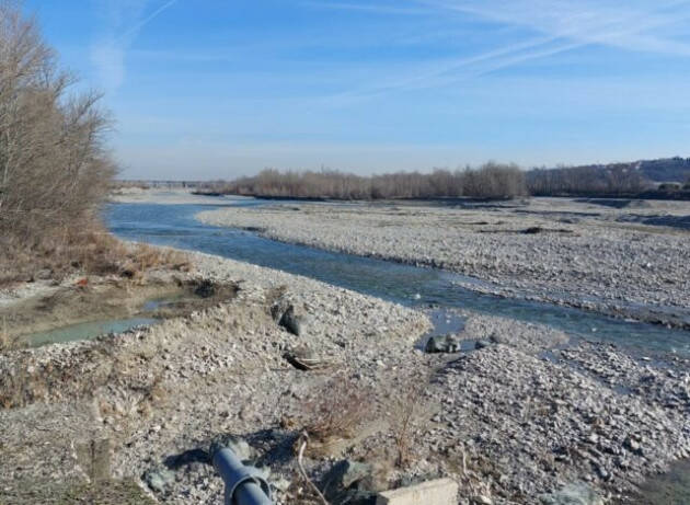 Siccità, il fiume Po sta diventando un torrente