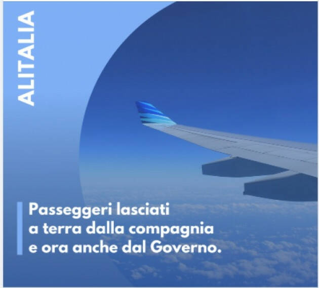  Federconsumatori  Alitalia: passeggeri lasciati a terra dalla compagnia