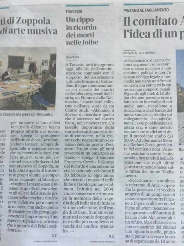 A Travesio inaugurato un monumento alle spie fasciste