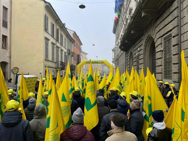 Coldiretti Cremona, tanti allevatori e agricoltori oggi in corso Vittorio Emanuele II