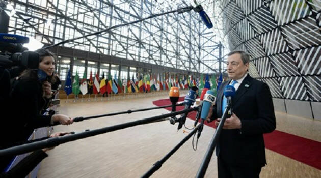 Draghi: non c’è de-escalation in Ucraina