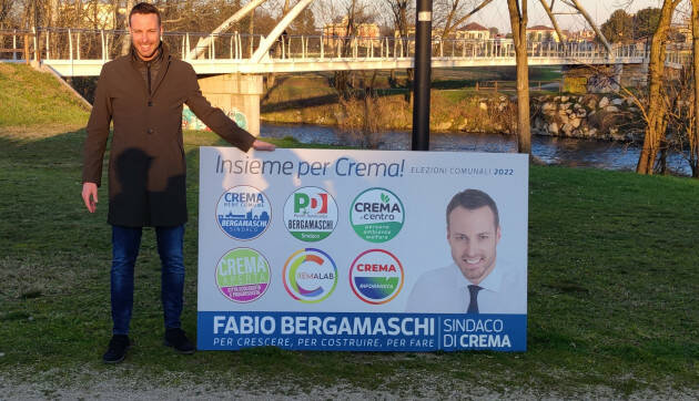 Elezioni Crema '22 Fabio Bergamaschi presenta 'alleanza per crema' (Video)