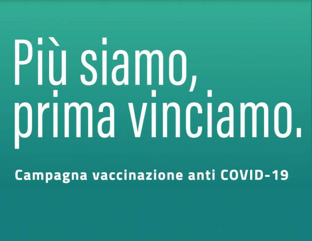 VACCINI - ANCORA UN WEEKEND CON ACCESSO LIBERO PER TUTTE LE FASCE D’ETÀ