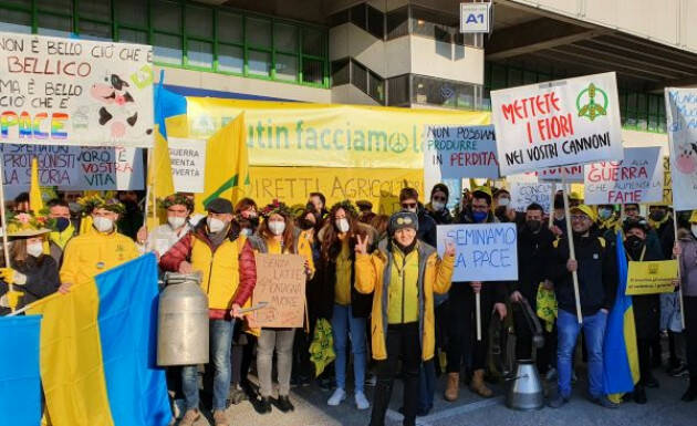 Ucraina, giovani agricoltori a Verona contro la guerra Coldiretti (CR) presente