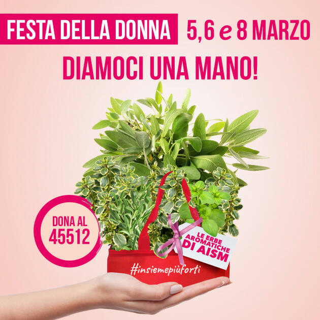 tornano le Erbe aromatiche di AISM per la lotta alla sclerosi multipla