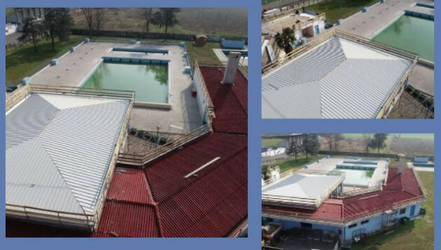Soresina Proseguono i lavori di rimozione dell'amianto presso piscina comunale
