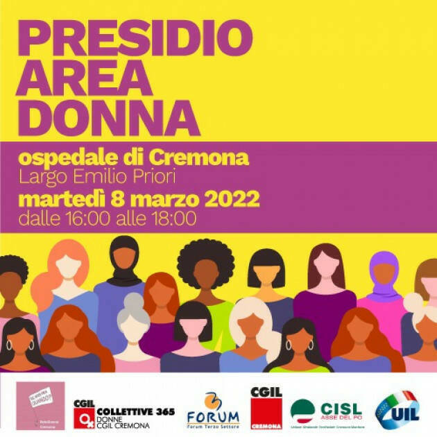 Area Donna Il PD di Cremona partecipa presidio 8 marzo | Velleda Rivaroli  (video)