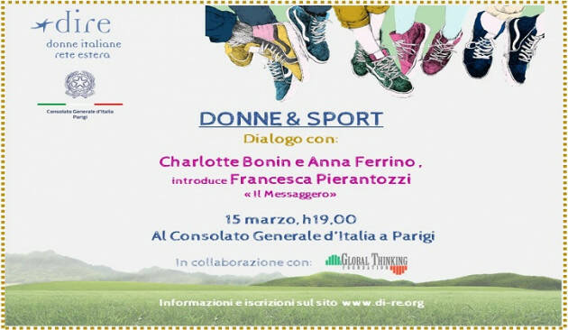 Donne e sport: al Consolato di Parigi il seminario di Di.r.e