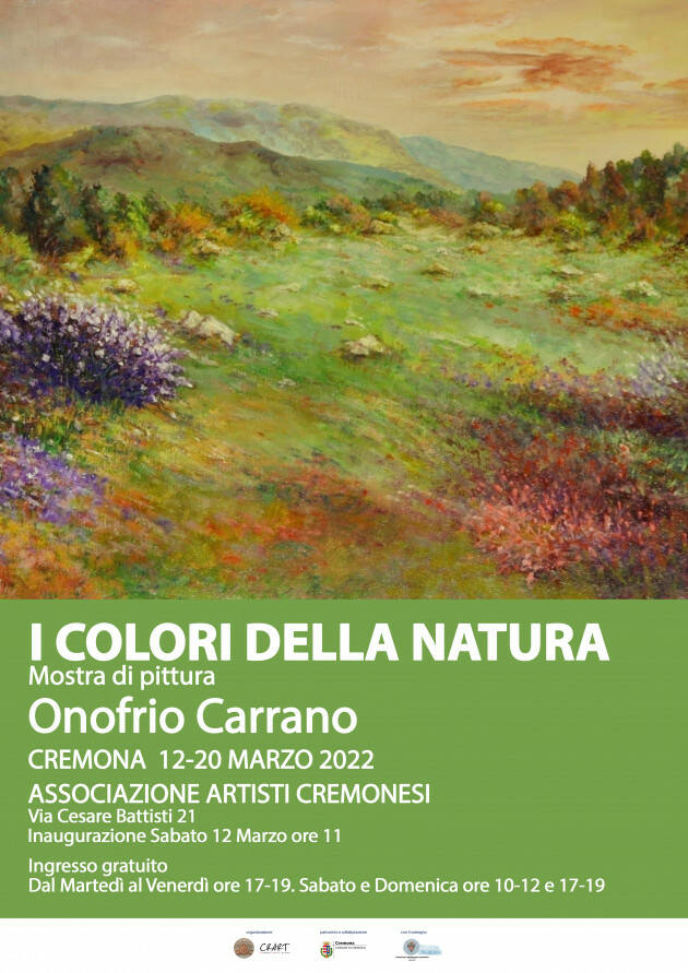 ''I colori della natura'' Mostra di pittura di Onofrio Carrano