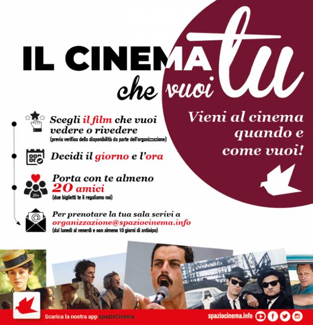  Il cinema che vuoi tu la nuova iniziativa on demand (in sala) di Anteo