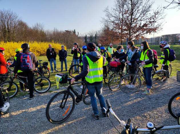 Piacenza:  Tutti a scuola in bici. 